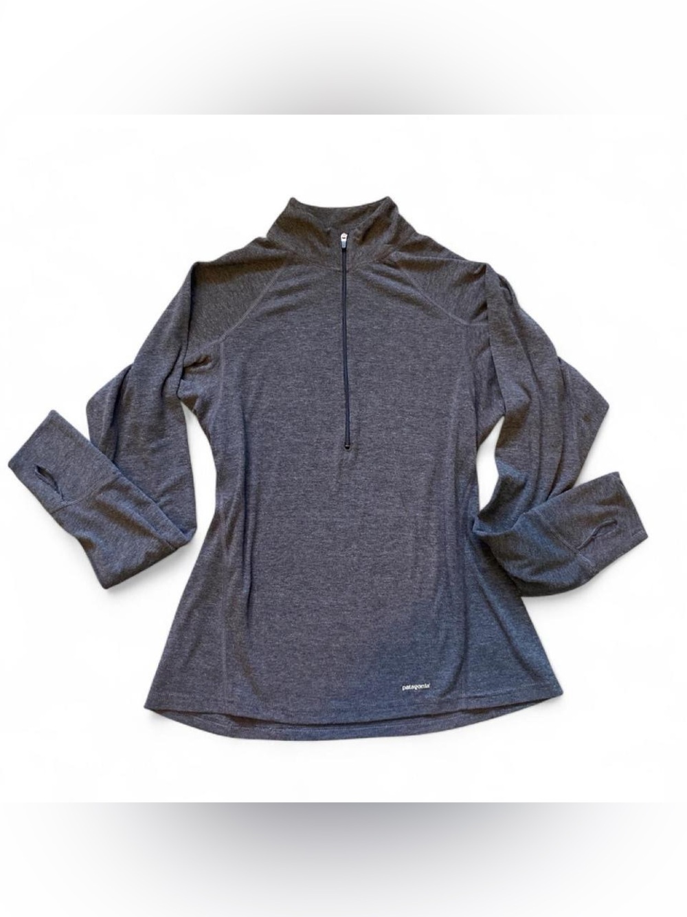 Patagonia Charcoal Gray Quarter-Zip Long-Sleeve Top